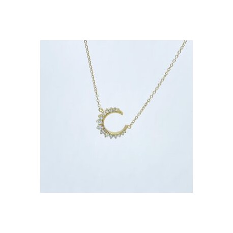 Collar Luna Con Zirconias