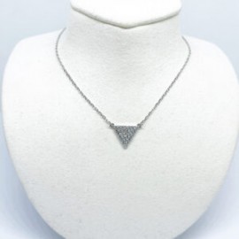 Collar Triángulo con Zirconias