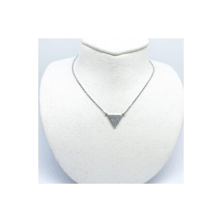 Collar Triángulo con Zirconias