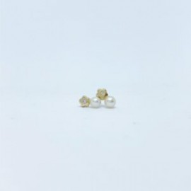 Arete Flor Con Perla