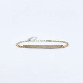 Pulsera Con Barra De Diamantes Pave