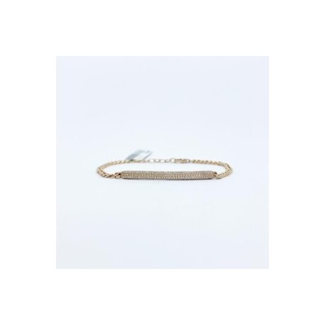 Pulsera Con Barra De Diamantes Pave