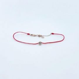 Pulsera De Hilo Con Diamante Bicelado