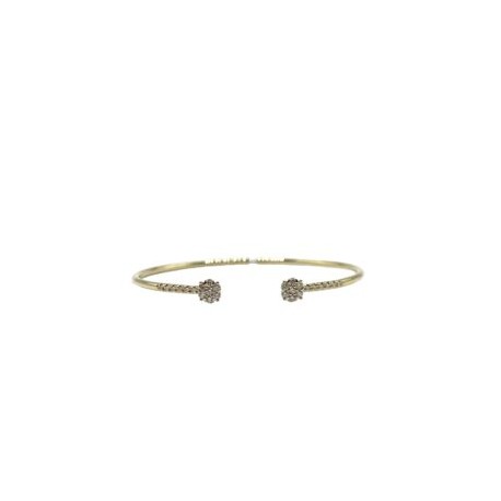 Pulsera Flex Flor con Diamantes