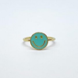 Anillo Happy Face Esmaltado