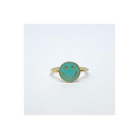 Anillo Happy Face Esmaltado