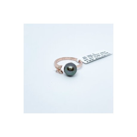 Anillo Perla y Mariposa 5.5