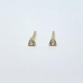 Arete Mini Zirconias De Colores