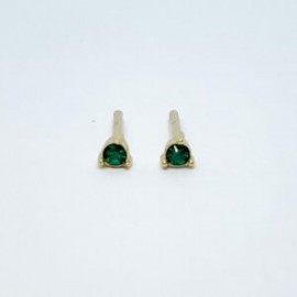 Arete Mini Zirconias De Colores