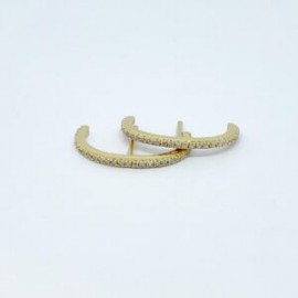 Earcuff Con Pave con Poste